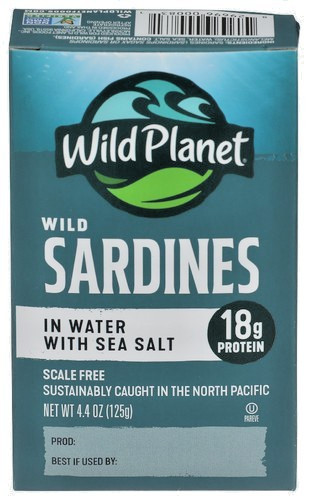 Wild Planet Sardine Sea Salt 4.4 OZ Pack Of 12