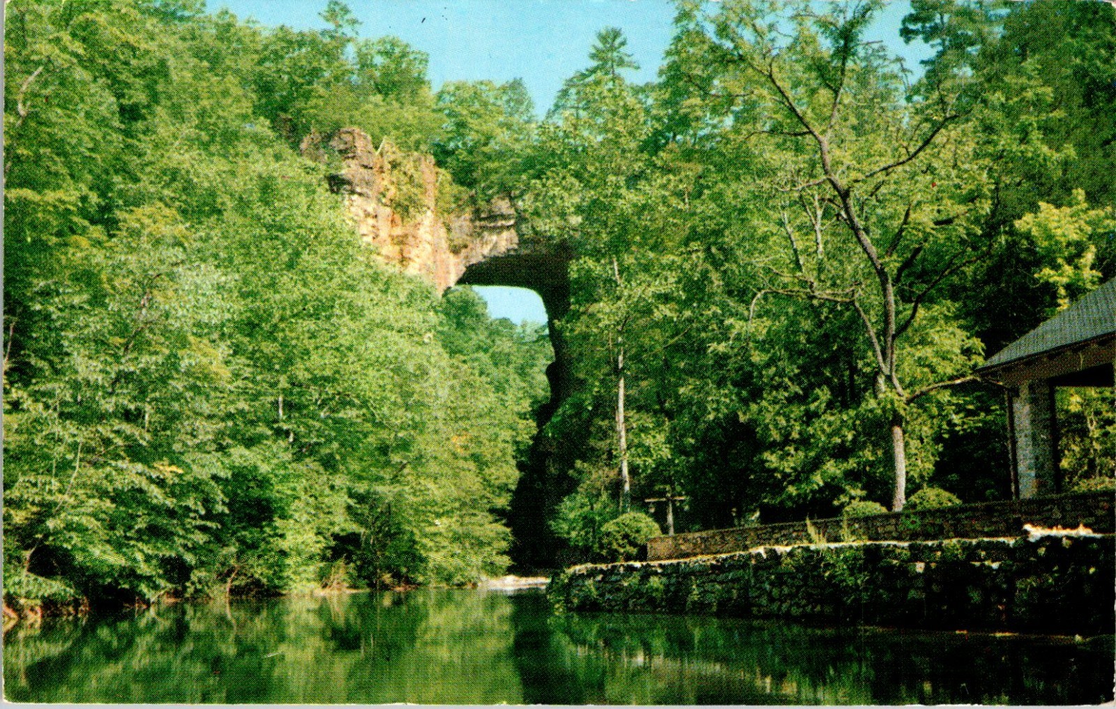 Natural Bridge Virginia Landmark Chrome Postcard Unposted