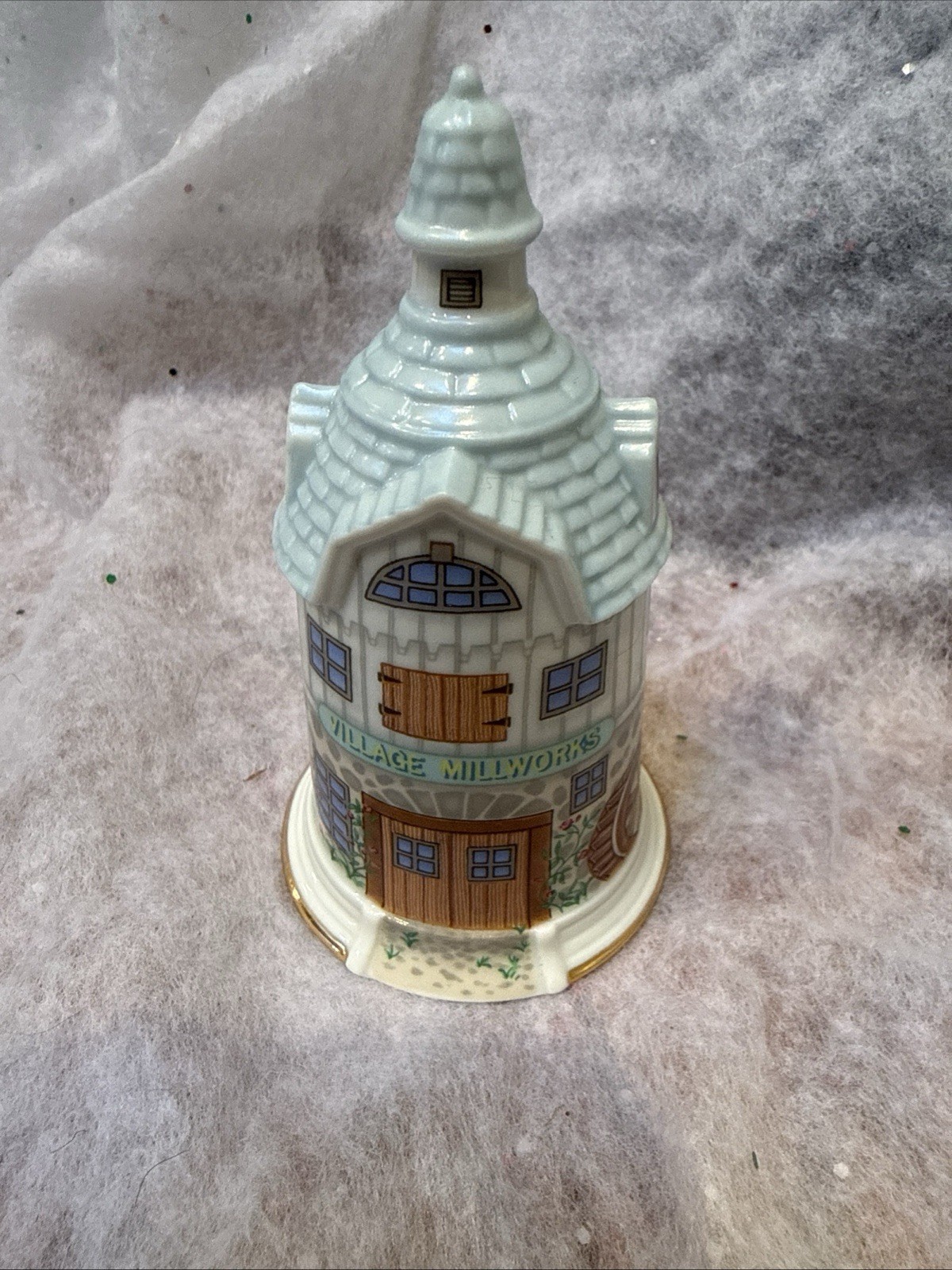 Vintage 1993 Lenox Fine Porcelain Bell - Village Millworks Handcrafted
