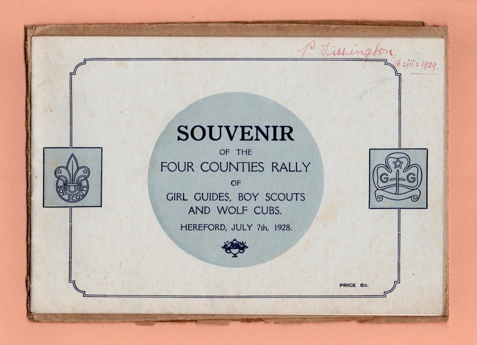 Vintage 1928 Scouts Four Counties Rally Programme