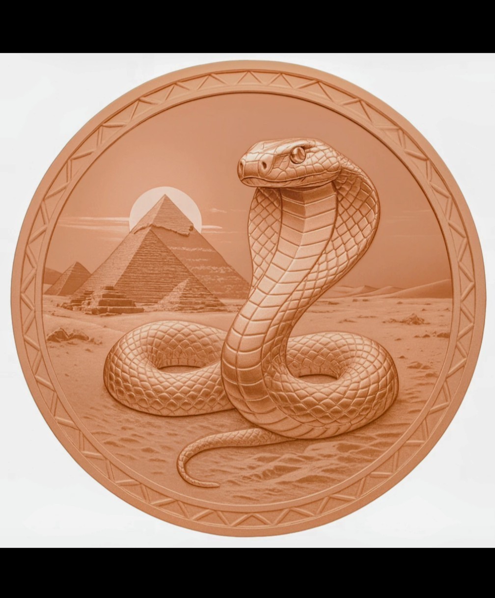  5 oz Pure .999 Fine Copper Round - World of Dragons Series High Relief 3D