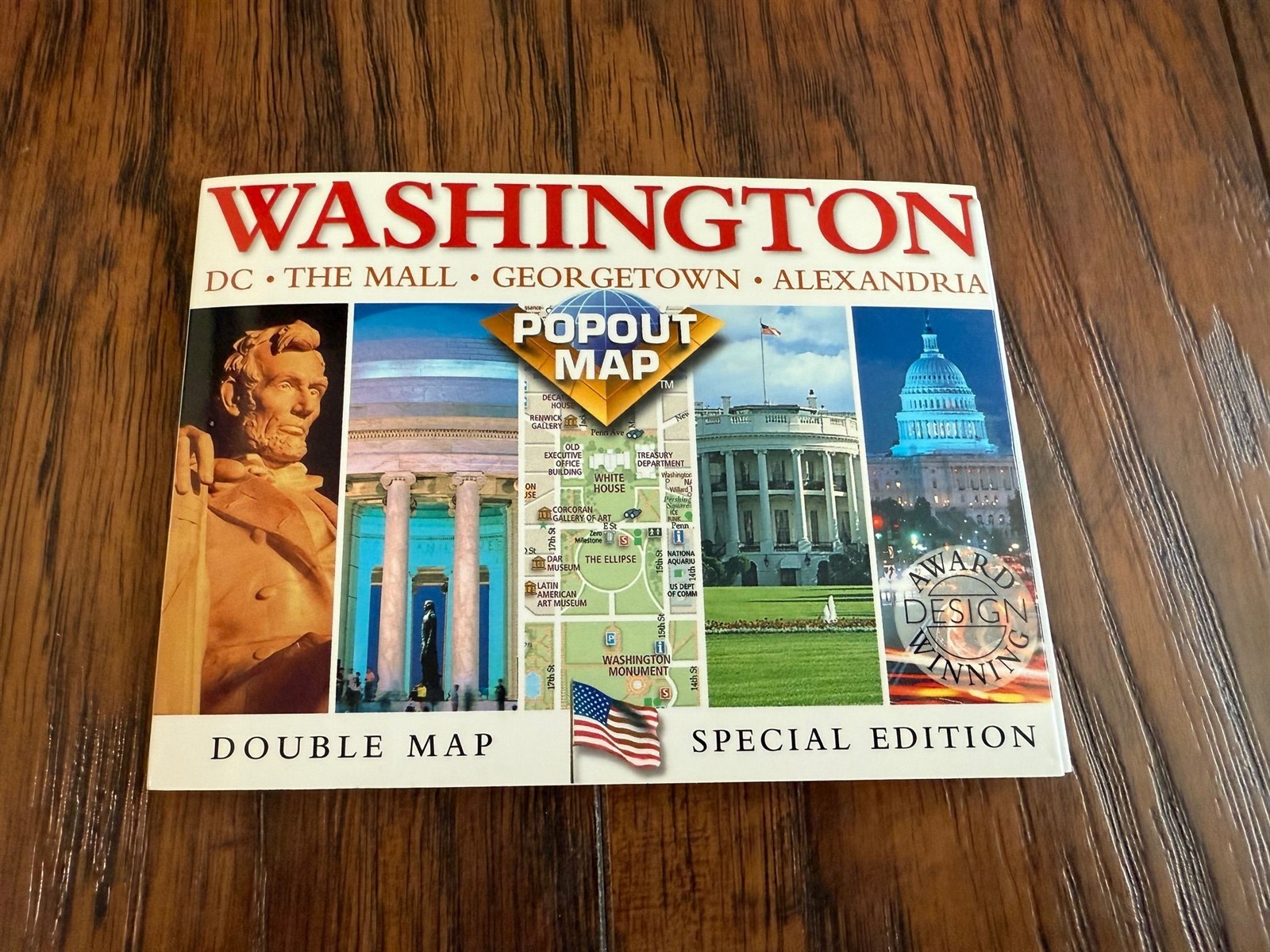 Washington DC Tourist Popout Double Map