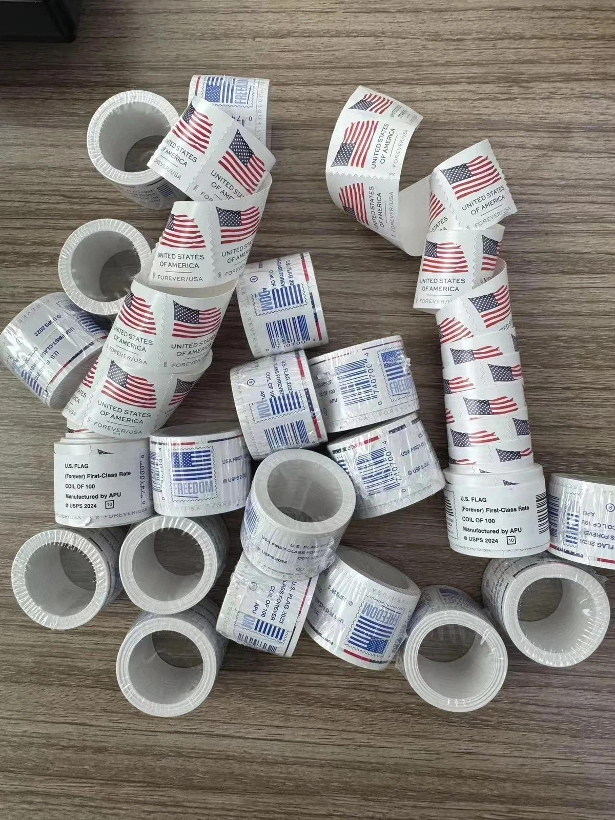 10 Roll Of 100 2025 U.S. Flag First Class US Postage Stamps 1000PCS New