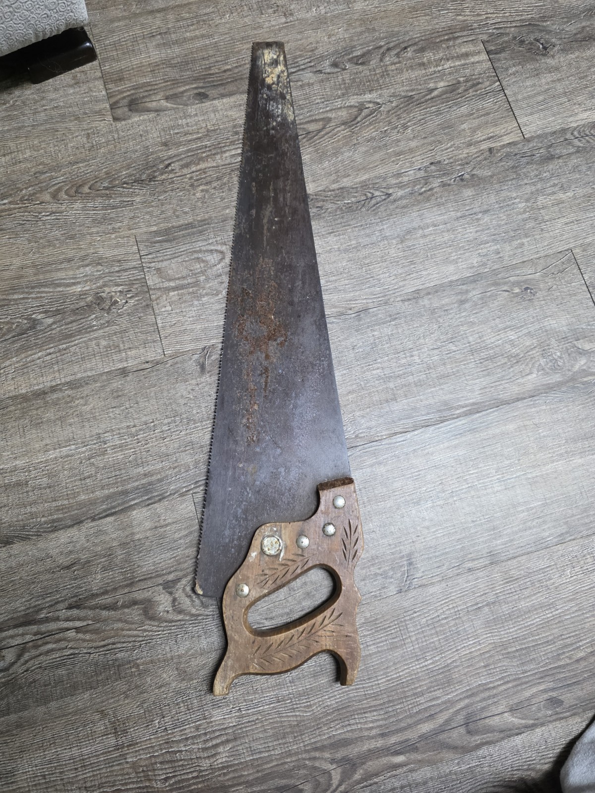 Vintage Warranted Superior Rip Hand Saw 26” Vintage Warranted Superior Rip Hand Saw 26”