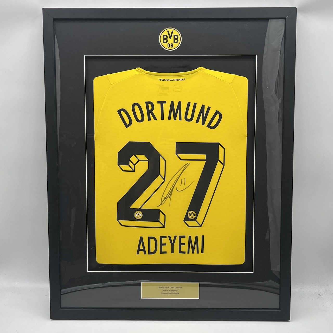 Borussia Dortmund Jersey Karim Adeyemi Signed Original COA Puma BVB