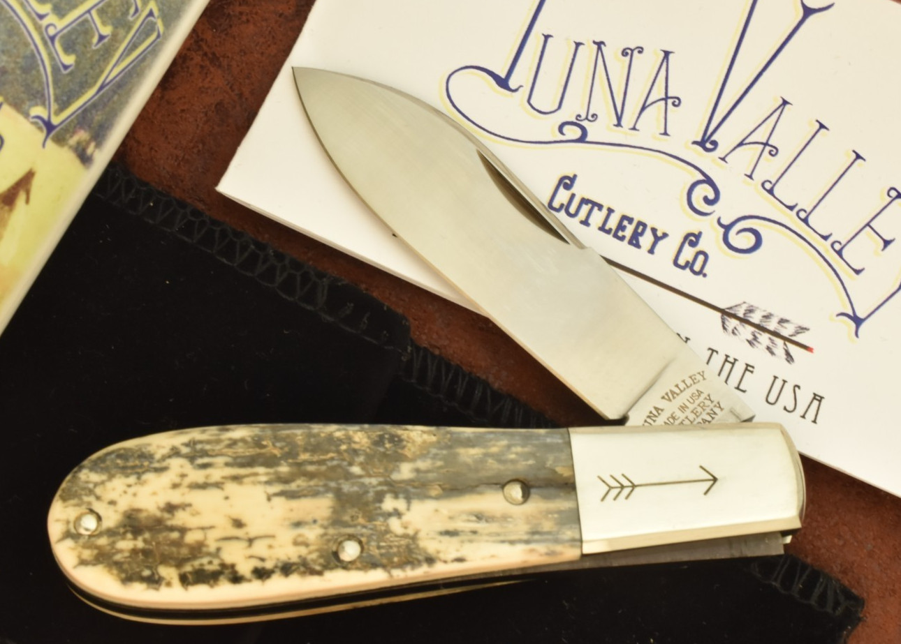 RARE Tuna Valley Cutlery Co. Old Man Norman Premium Heavy Barlow knife (32374)