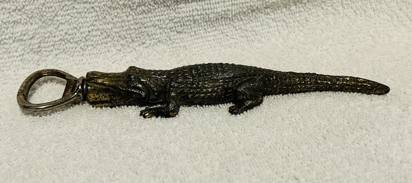 Vintage Cast Metal Alligator Bottle Opener/Corkscrew NICE Vintage Cast Metal Alligator Bottle Opener/Corkscrew NICE