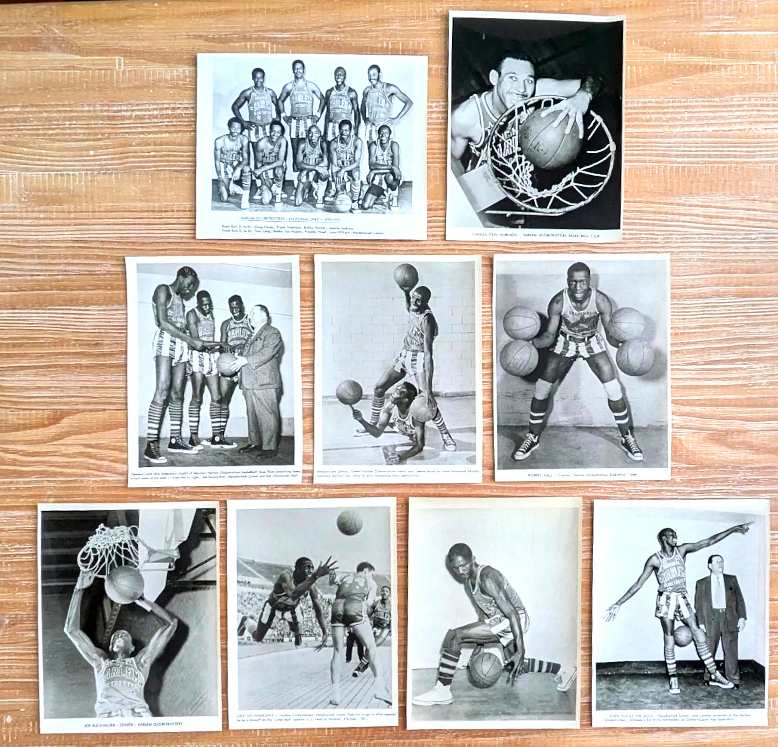 Harlem Globetrotters 1970s Original Press Photo Lot (9) Meadowlark Lemon Haynes
