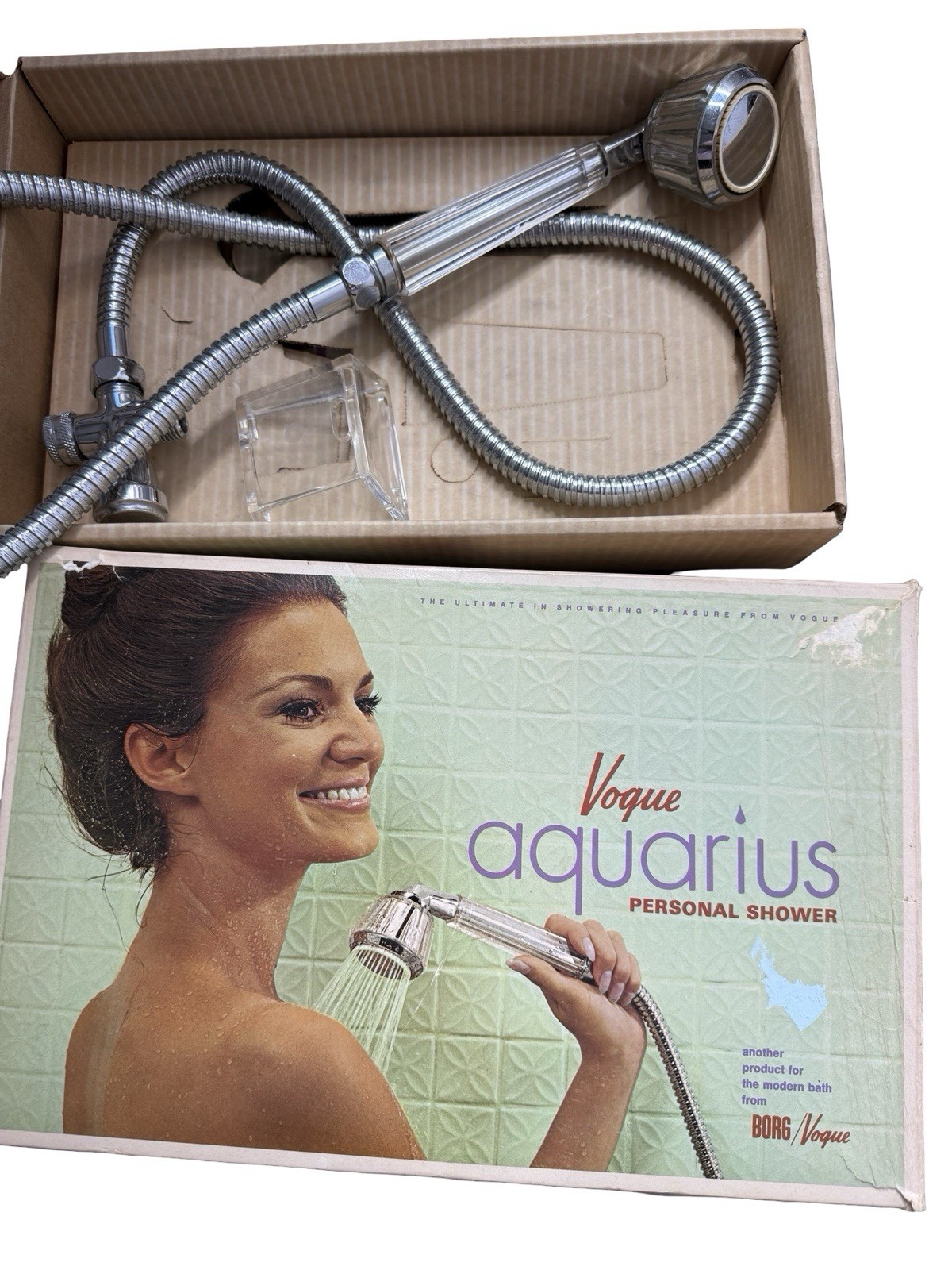 Vintage mid century Borg Vogue aquarius personal shower Sh-3