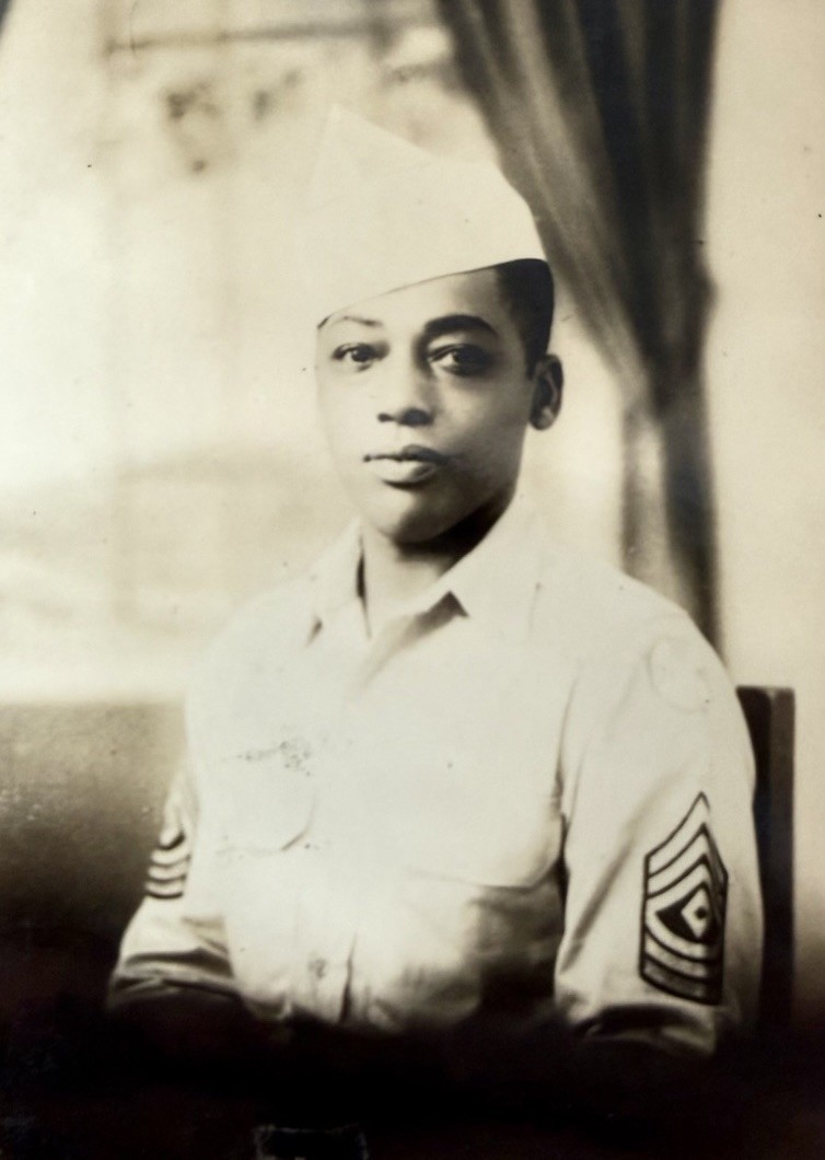 VTG 1940s Photo African American Handsome Soldier Man Portrait Gay Interest 4x6