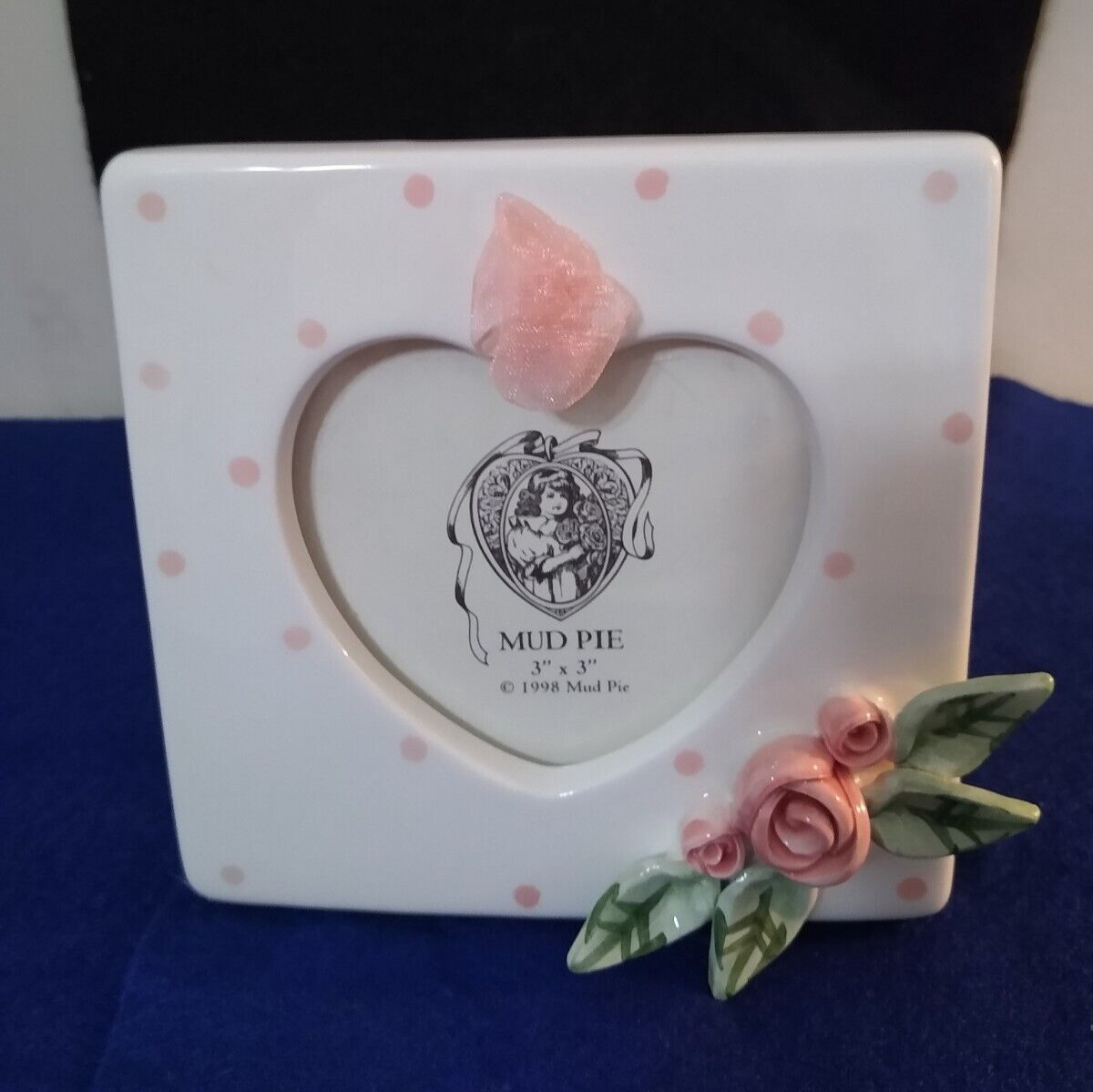 Ceramic Picture Holder/Frame by Mudpie NIB