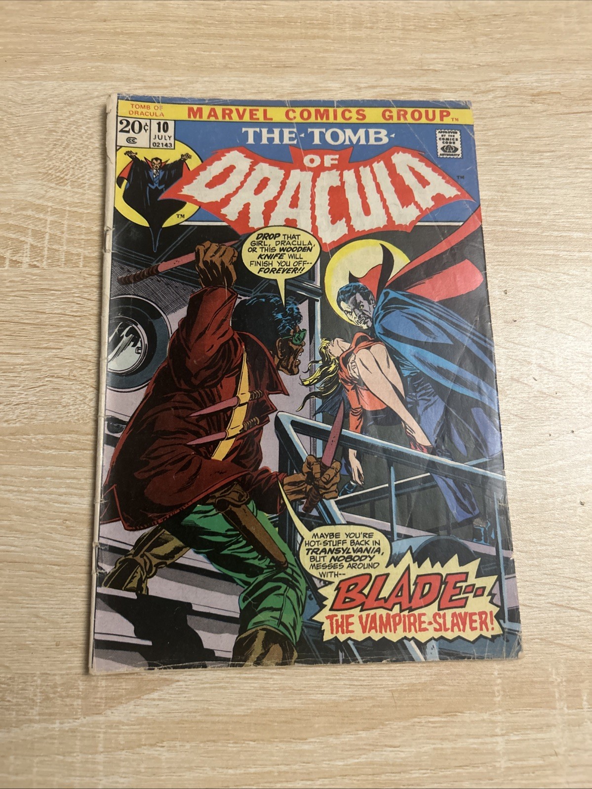 Tomb of Dracula #10 Marvel 1973 First appearance Blade the Vampire Slayer GD/VG Tomb of Dracula #10 Marvel 1973 First appearance Blade the Vampire Slayer GD/VG