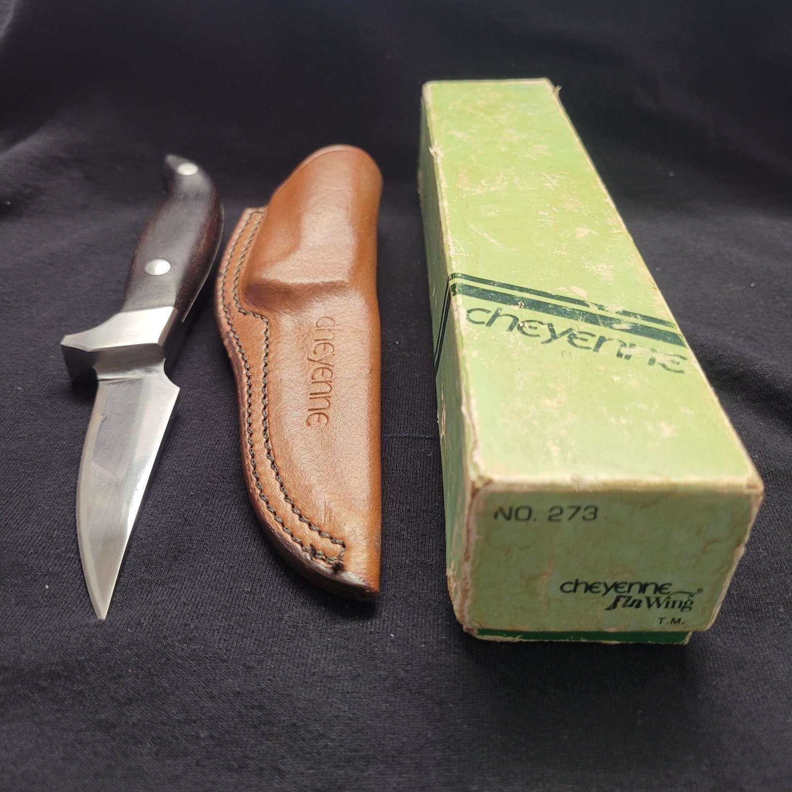 Rare 1974 NEW SEKI JAPAN CHEYENNE FIN WING KNIFE #273 W/Sheath Pre-Lokota Rare 1974 NEW SEKI JAPAN CHEYENNE FIN WING KNIFE #273 W/Sheath Pre-Lokota