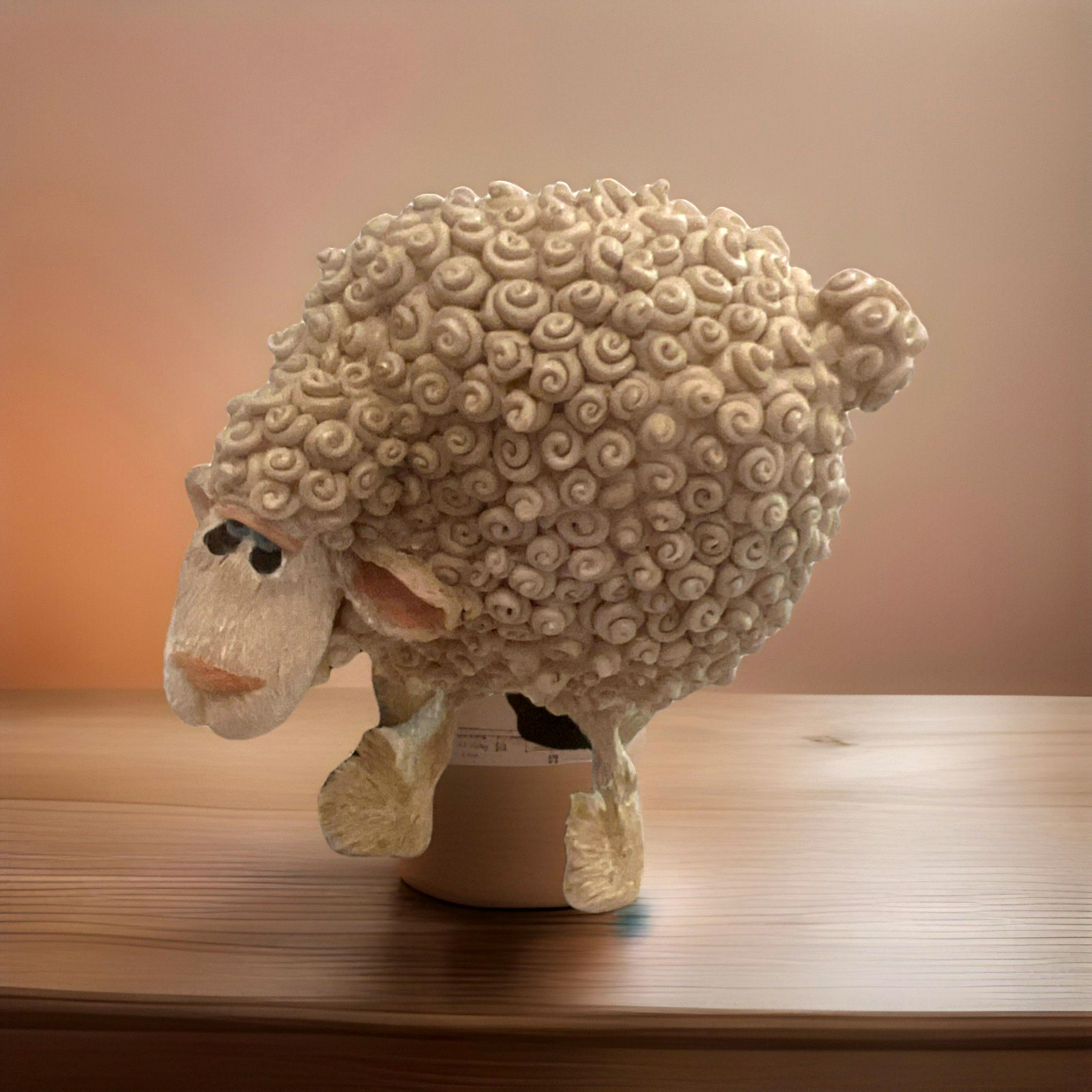 Bobble Bods Doug Harris Sheep Signed Douglas Hand painted Collectible 4\ Bobble Bods Doug Harris Sheep Signed Douglas Hand painted Collectible 4\