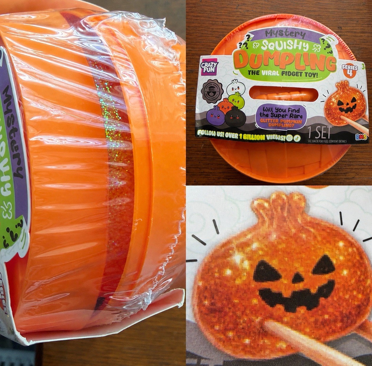 rms squishy dumpling Series 4 GLITTER PUMPKIN chase SUPER RARE sealed GUARANTEED
