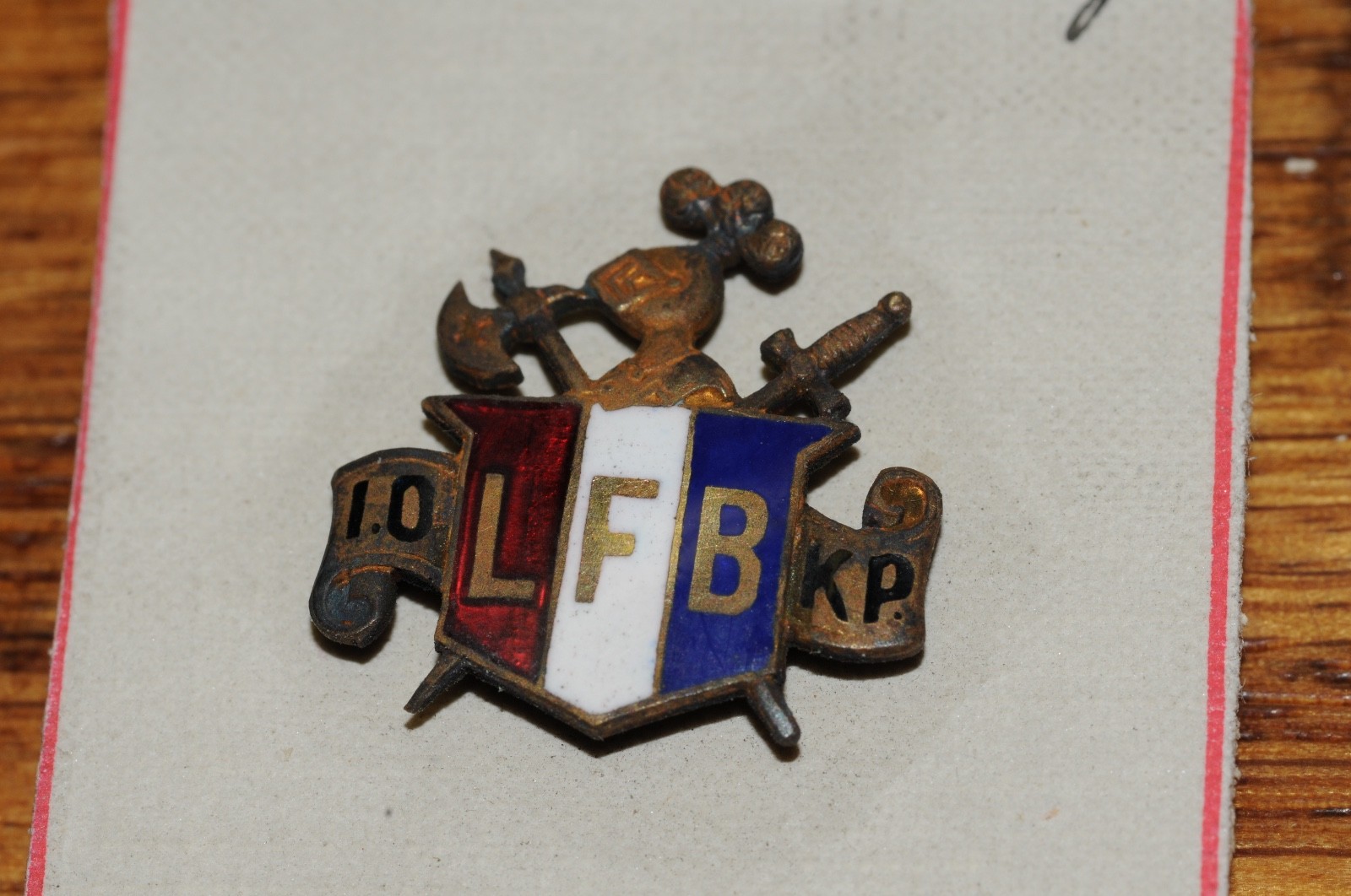 LFB 10KP Fraternal Organization Lapel Pin Gold Filled 1903 Historical NOS Old** LFB 10KP Fraternal Organization Lapel Pin Gold Filled 1903 Historical NOS Old**