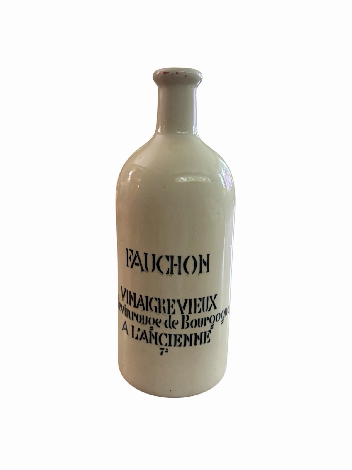 Vintage Fauchon French Stoneware Vinegar Bottle Bourgogne Dijon France 11” Vintage Fauchon French Stoneware Vinegar Bottle Bourgogne Dijon France 11”