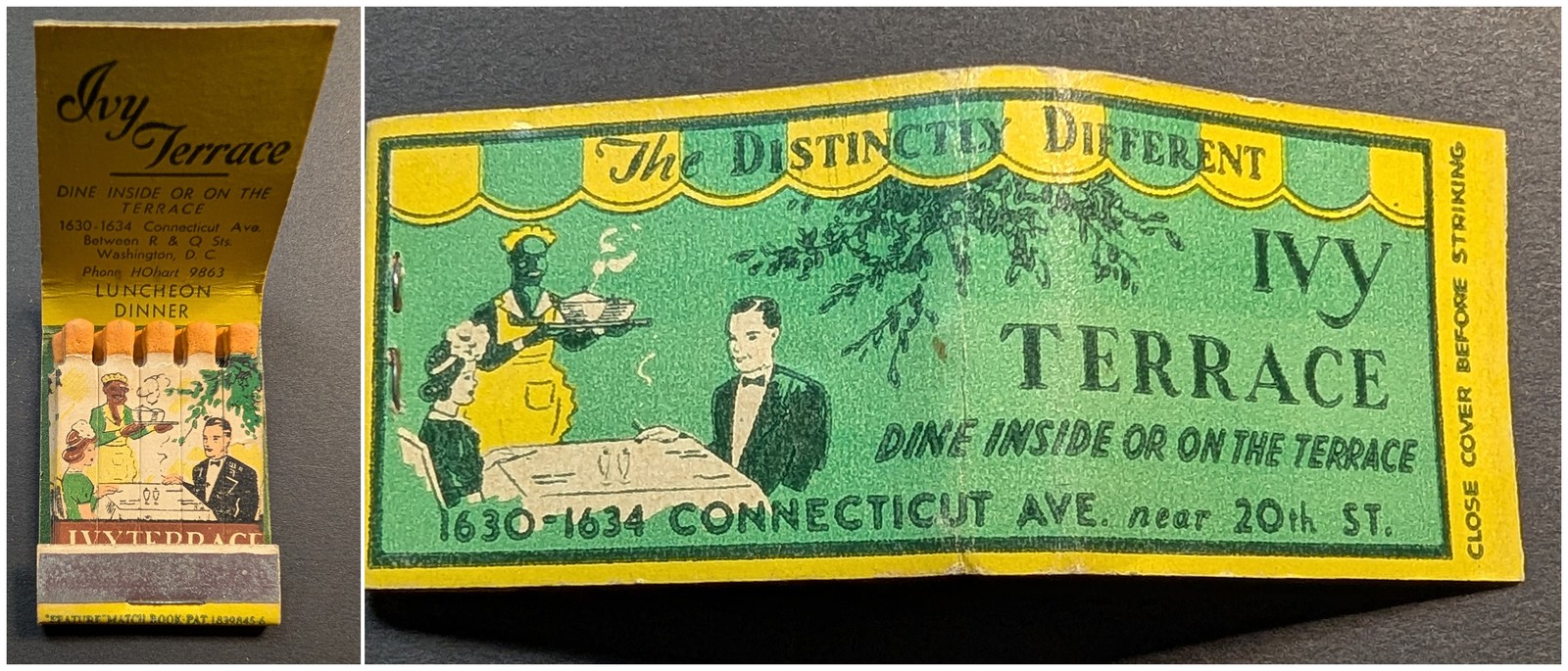 Feature Matchbook Ivy Terrace Washington DC