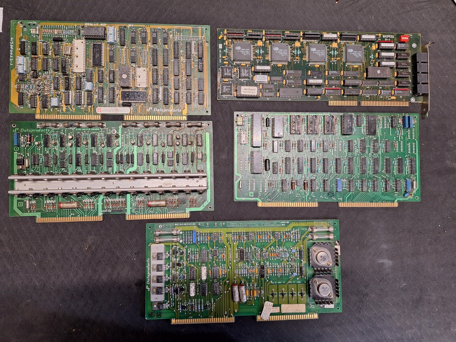 LOT of 7 Vintage PCB Boards from Late 80\'s Mainframe(READ)