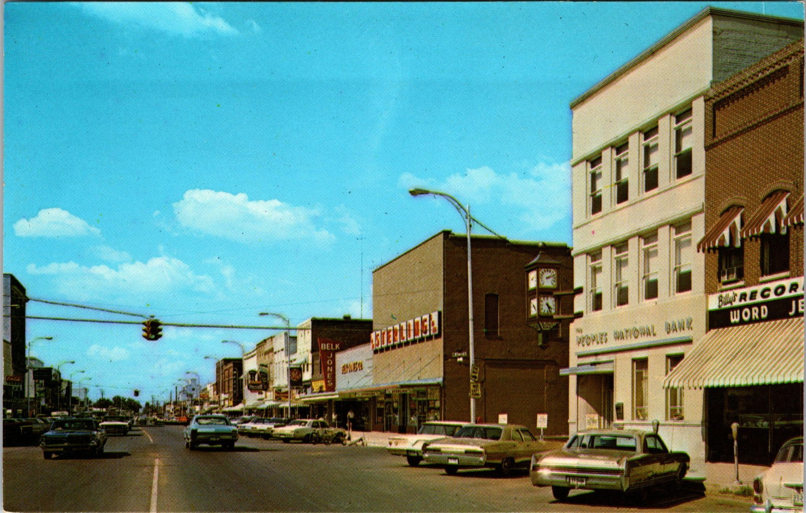 Stuttgart Arkansas Main Business Section Street View Postcard D831