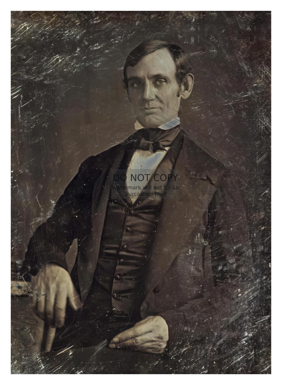 PRESIDENT ABRAHAM LINCOLN FIRST KNOWN PHOTOGRAPH 1846 5X7 PHOTO