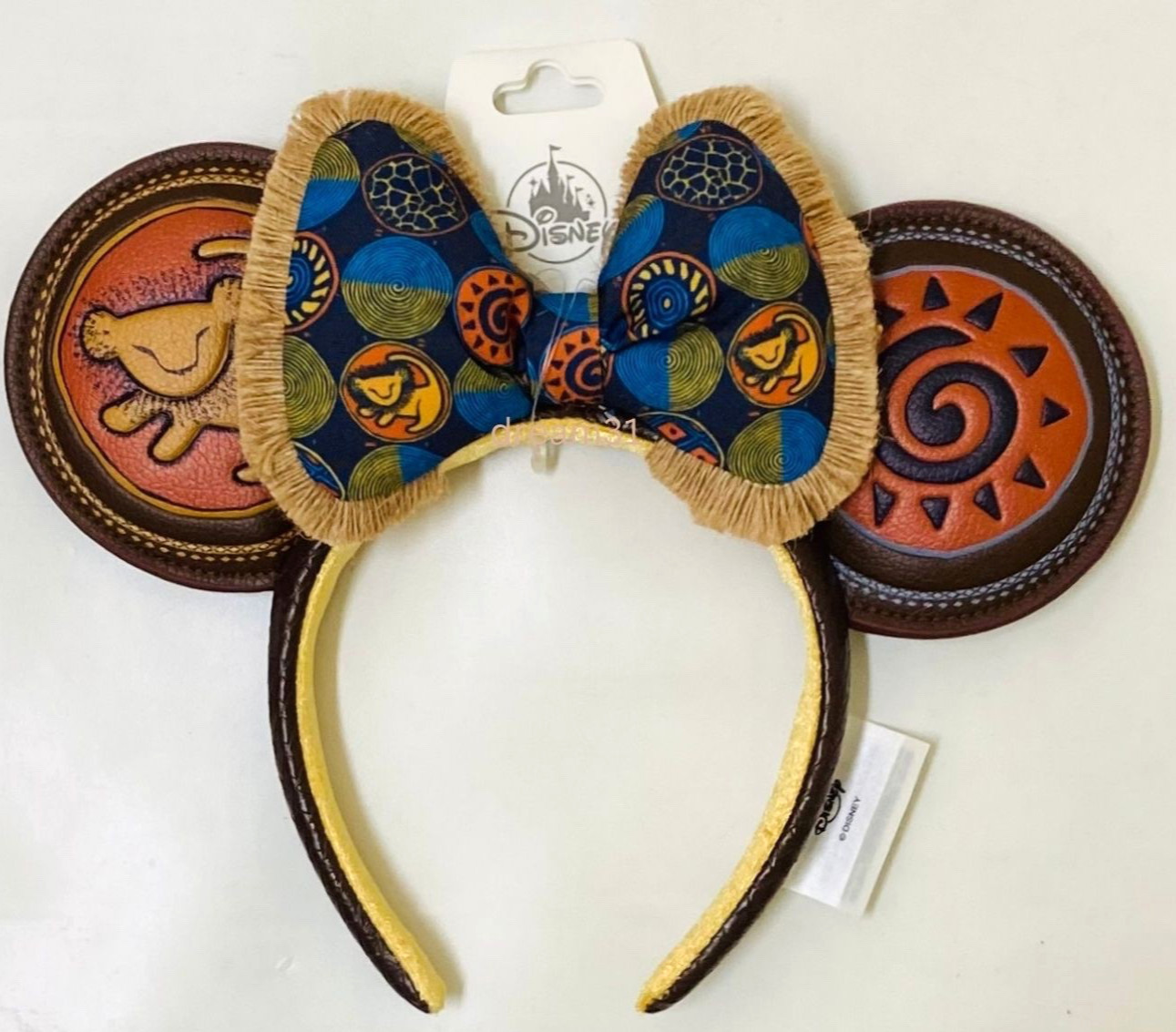 BNWT Disney The Lion King Simba Minnie Mouse Ear Headband Adult