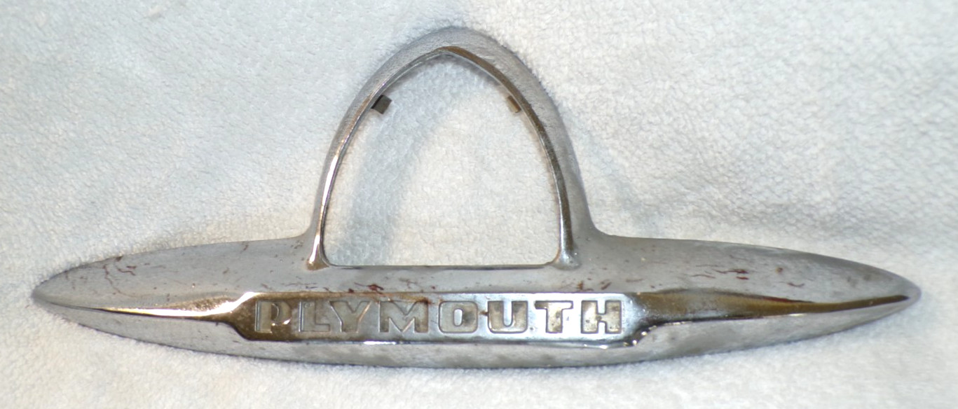 Vintage 1946~1948 Plymouth Coupe Sedan Trunk Emblem CB 13542 13544 13791 bolt in