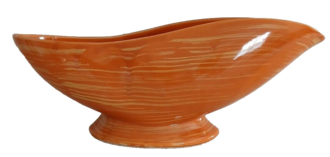 McCoy Harmony Orange And Yellow Pedestal Planter Bowl 12.25