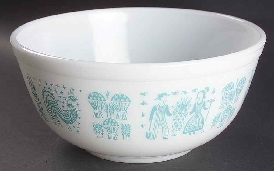 Pyrex Butterprint Turquoise 8\