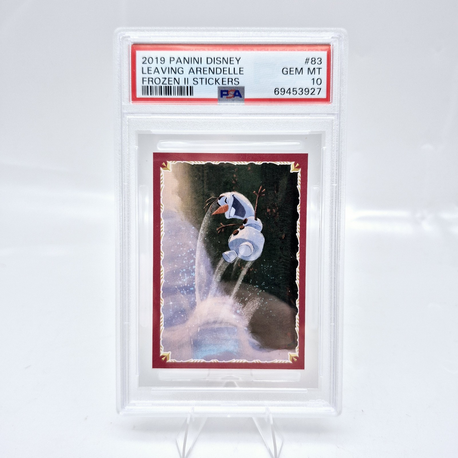 2019 Disney Frozen Olaf Sticker #83 Leaving Arendelle PSA 10 Pop 1