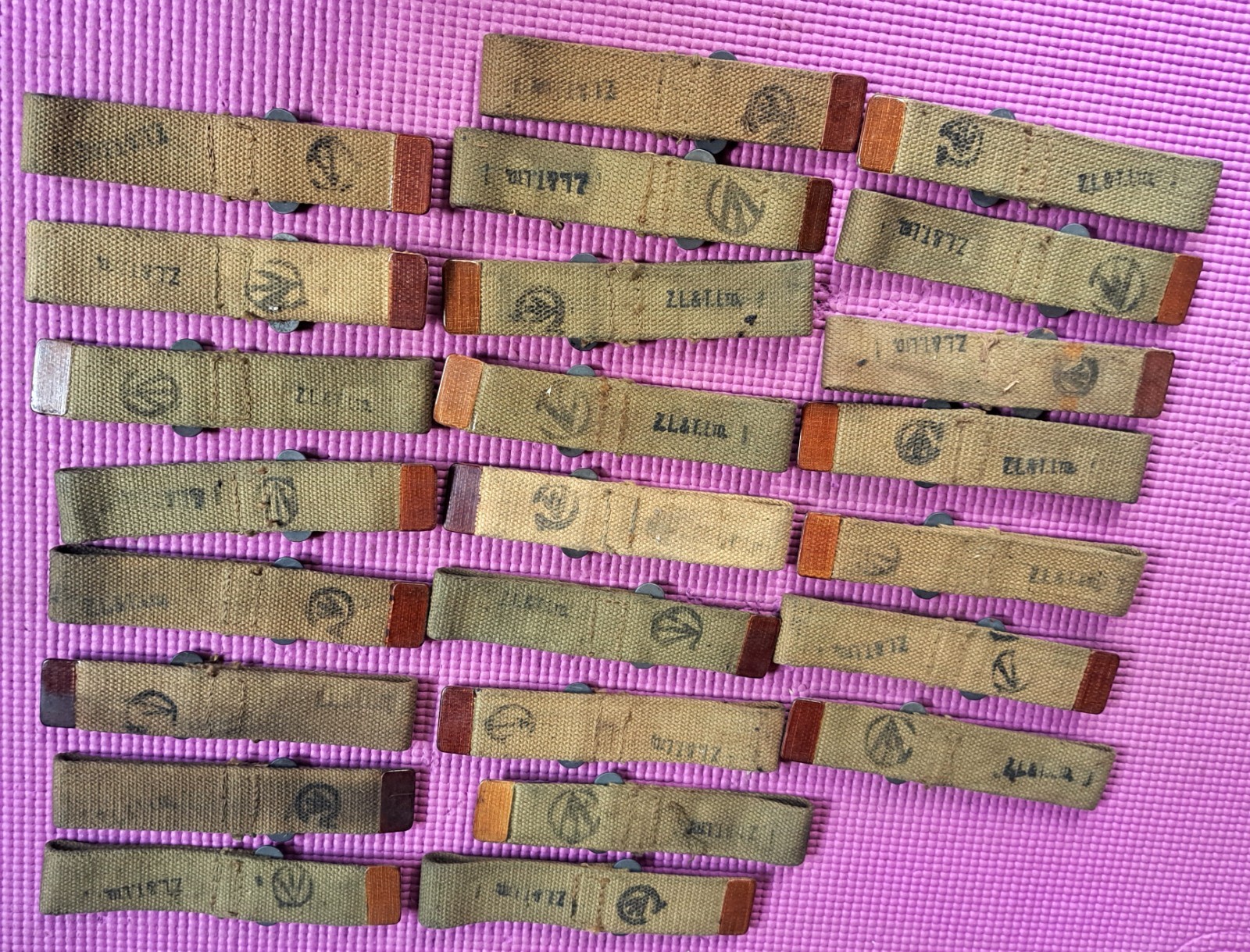 Nice Original WW2 Canadian Inglis Browning Hi-Power Stock Straps/Hangers Nice Original WW2 Canadian Inglis Browning Hi-Power Stock Straps/Hangers