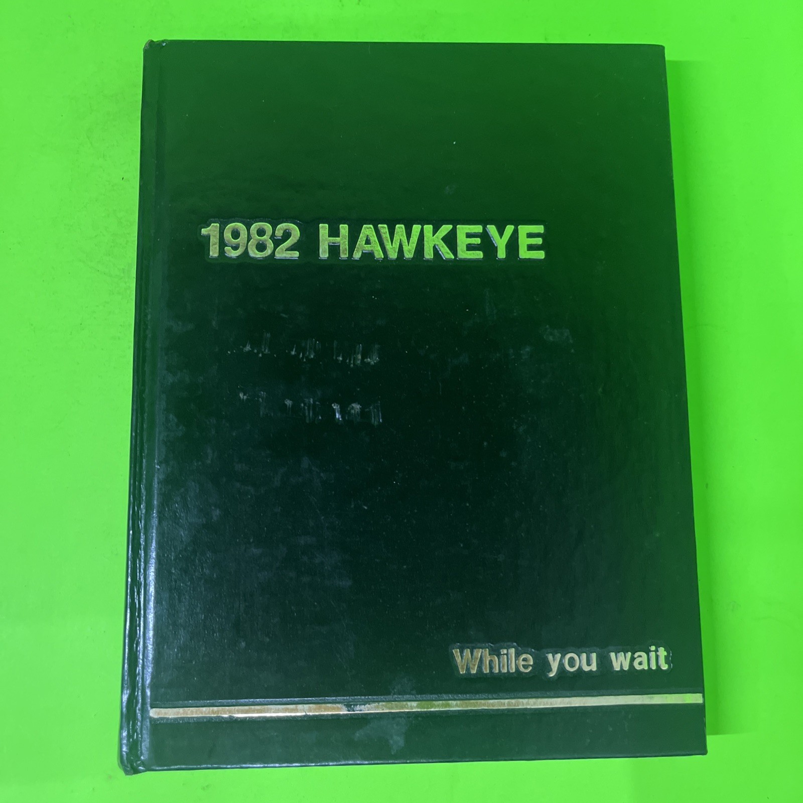 Hawkeye 1982 -- University of Iowa yearbook -- While You Wait