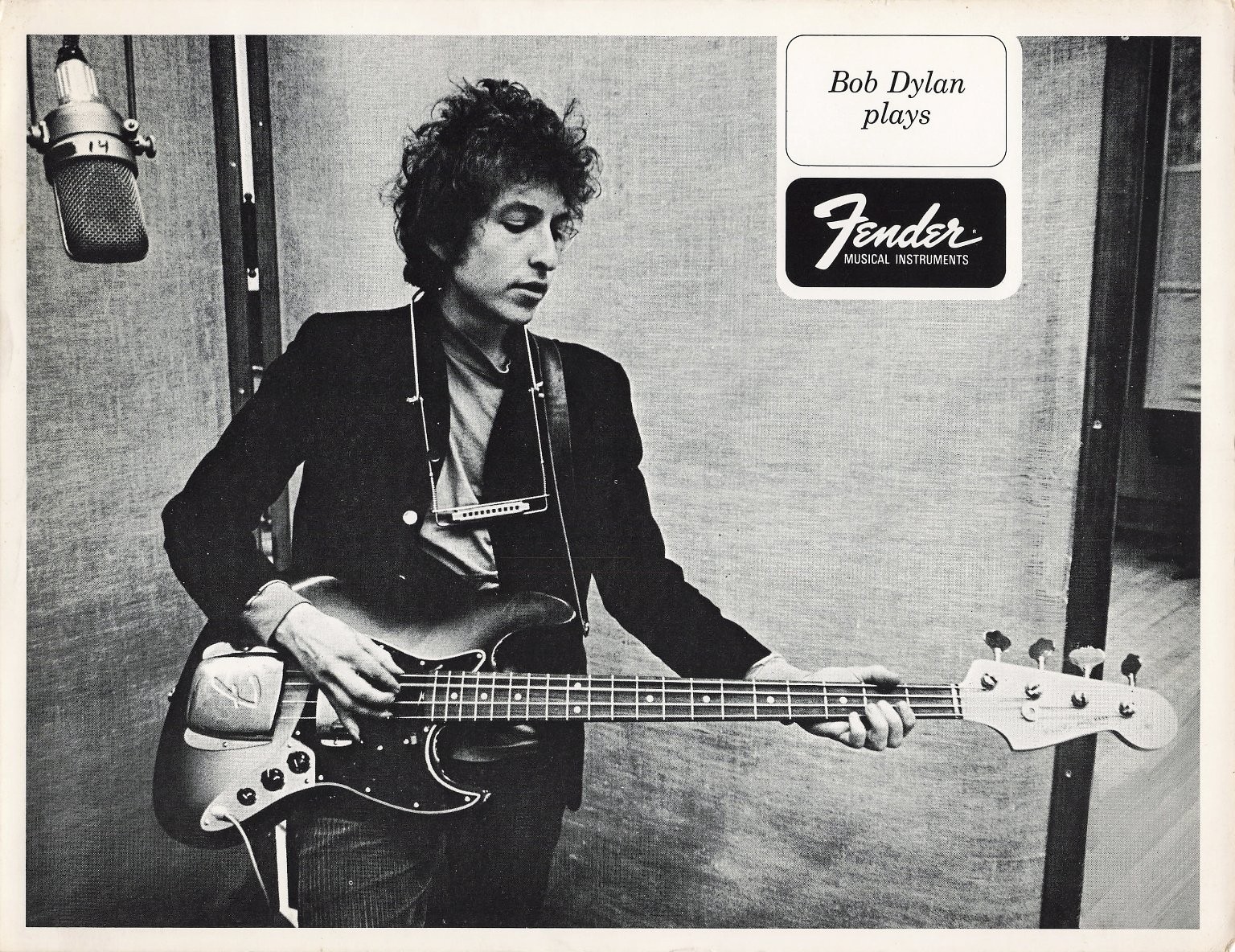 Bob Dylan 8.5x11 Print 1960s Musician Fender Advertising Photo Bob Dylan 8.5x11 Print 1960s Musician Fender Advertising Photo