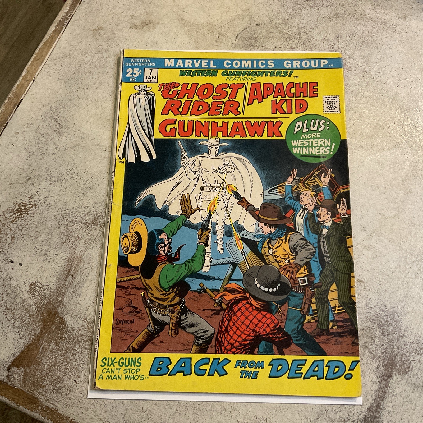 WESTERN GUNFIGHTERS #7-ORIGIN OF GHOST RIDER RETOLD PLUS APACHE KID, GUNHAWK WESTERN GUNFIGHTERS #7-ORIGIN OF GHOST RIDER RETOLD PLUS APACHE KID, GUNHAWK