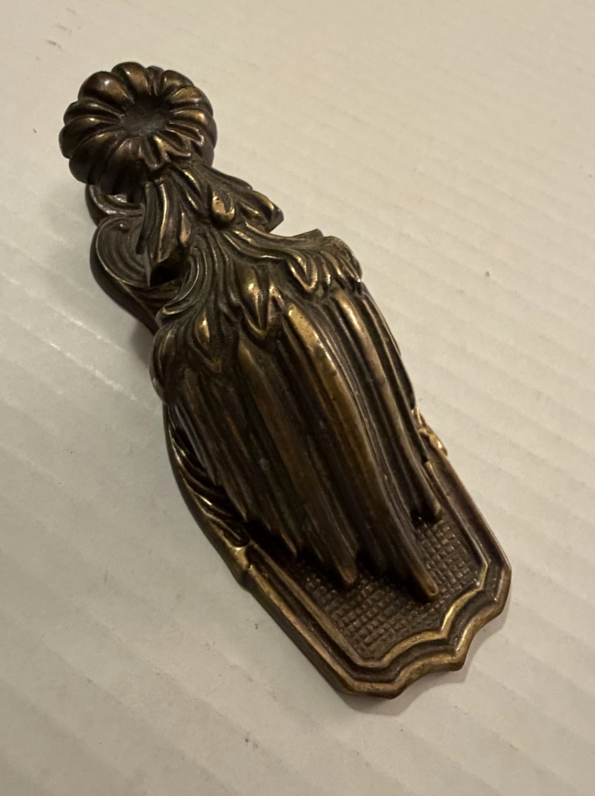 Antique 19th Century Merry Phipson & Parker 1845 Brass Letter Paper Clip Holder Antique 19th Century Merry Phipson & Parker 1845 Brass Letter Paper Clip Holder