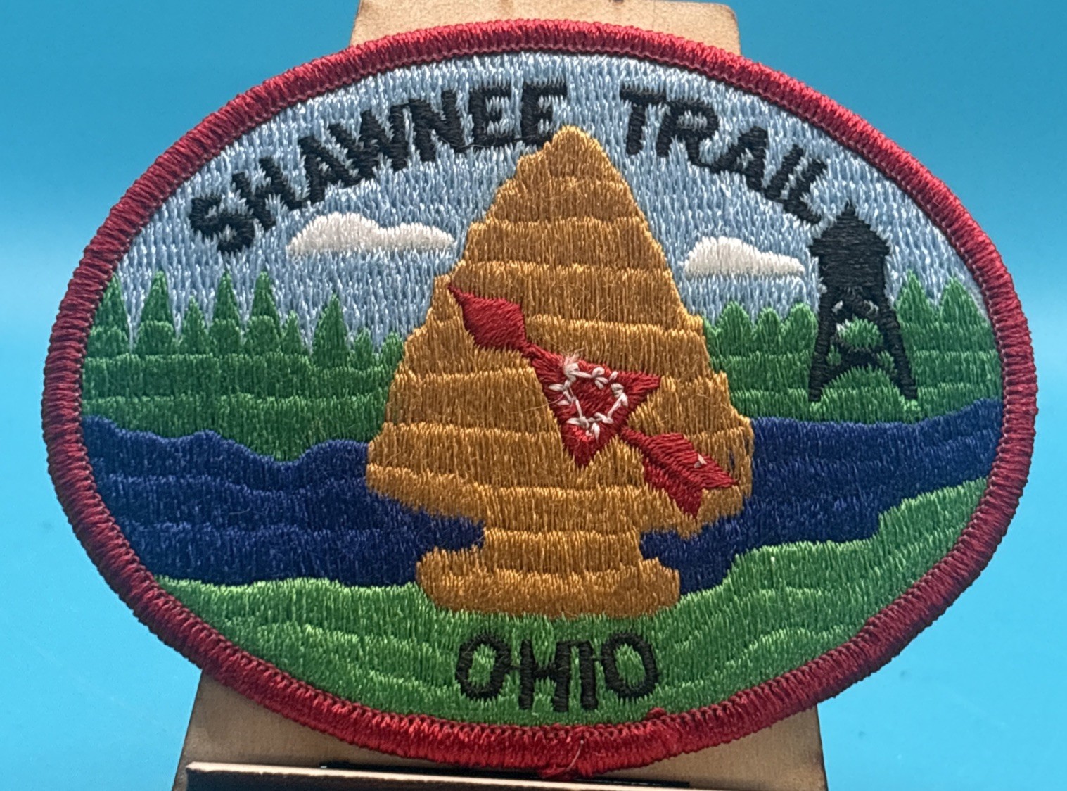 Vintage Shawnee Trail Ohio Camp Oyo BSA Boy Scout Hiking Award Patch NOS