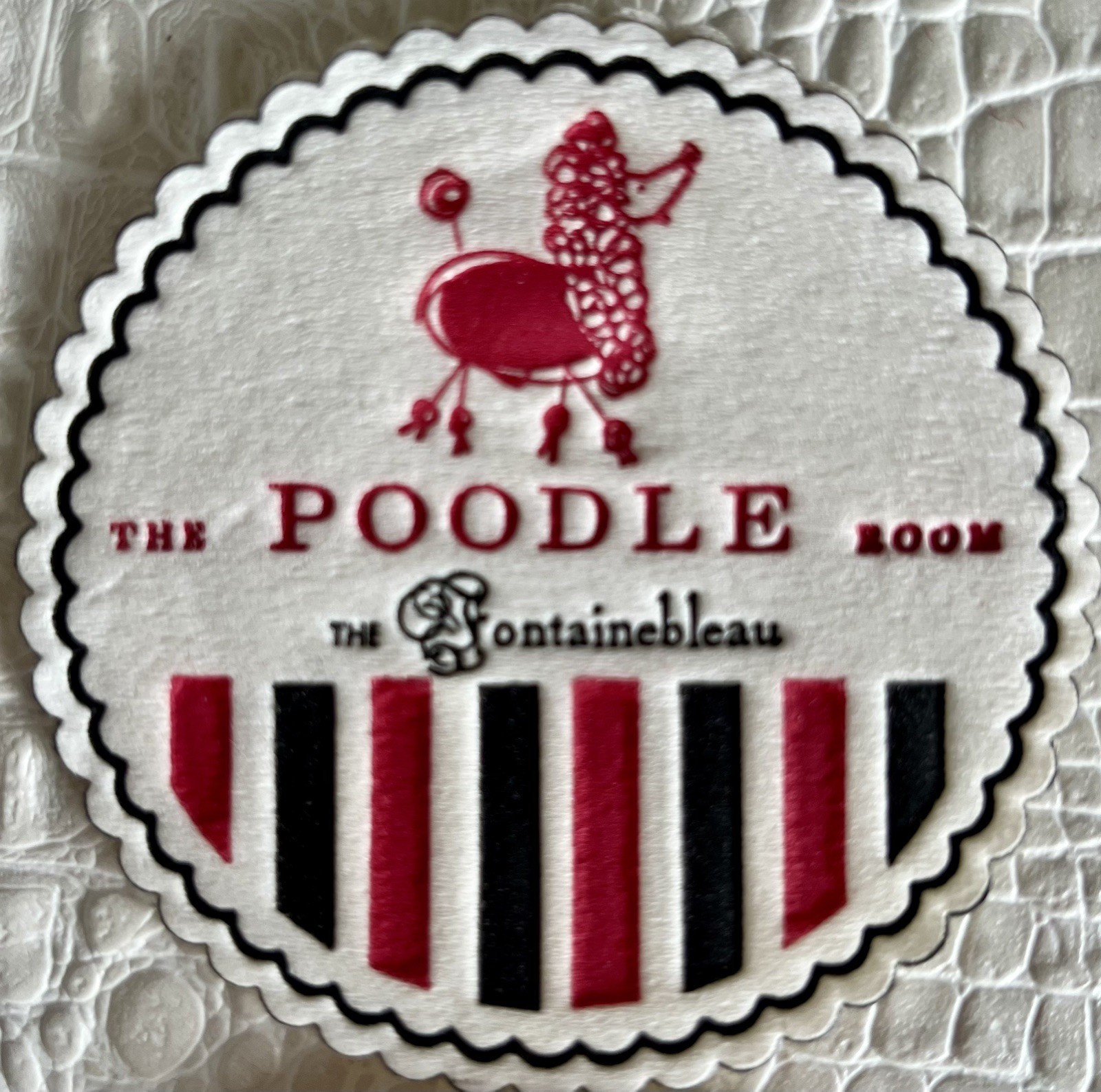 Vintage The Poodle Room Coasters Fontainebleau Hotel Miami Beach 8 pcs 1980’s Vintage The Poodle Room Coasters Fontainebleau Hotel Miami Beach 8 pcs 1980’s