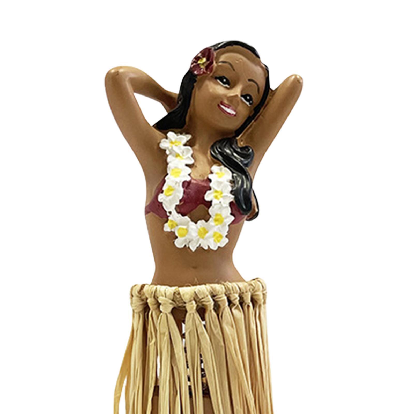 Hawaiian Hula Girl Dashboard Figurine 6.3\