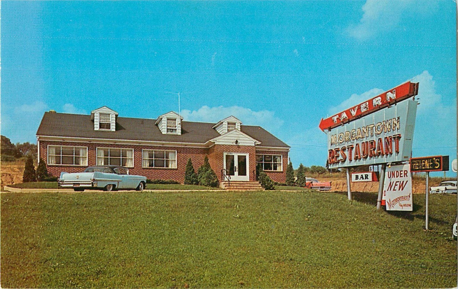 c1950s Helene's Morgantown Restaurant, Morgantown, Pennsylvania Postcard c1950s Helene's Morgantown Restaurant, Morgantown, Pennsylvania Postcard