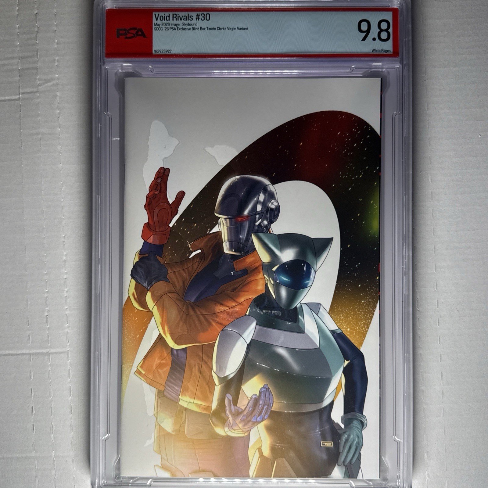Void Rivals #30 SDCC '26 PSA 9.8 Virgin Variant Taurin Clarke PSA Blind Box Void Rivals #30 SDCC '26 PSA 9.8 Virgin Variant Taurin Clarke PSA Blind Box