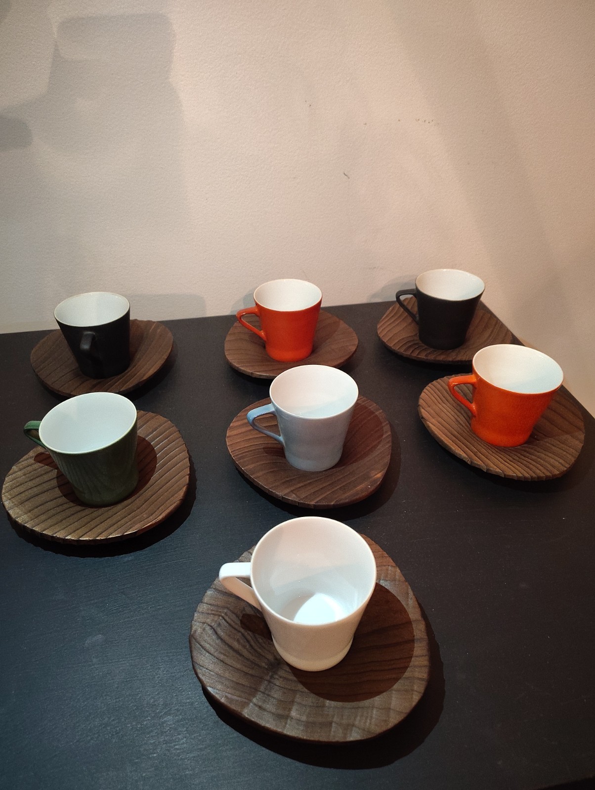 Set Of 7 Vintage Kenji Fujita Porcelain Tea Cups & Saucer 2.5 Set Of 7 Vintage Kenji Fujita Porcelain Tea Cups & Saucer 2.5