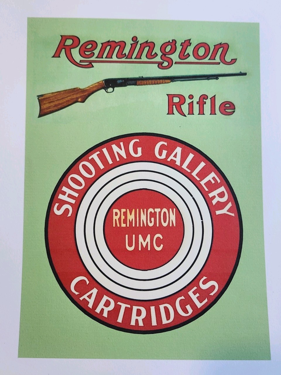 Remington Gun Advertising Shooting Gallery Target Advertising Remington Rifles 