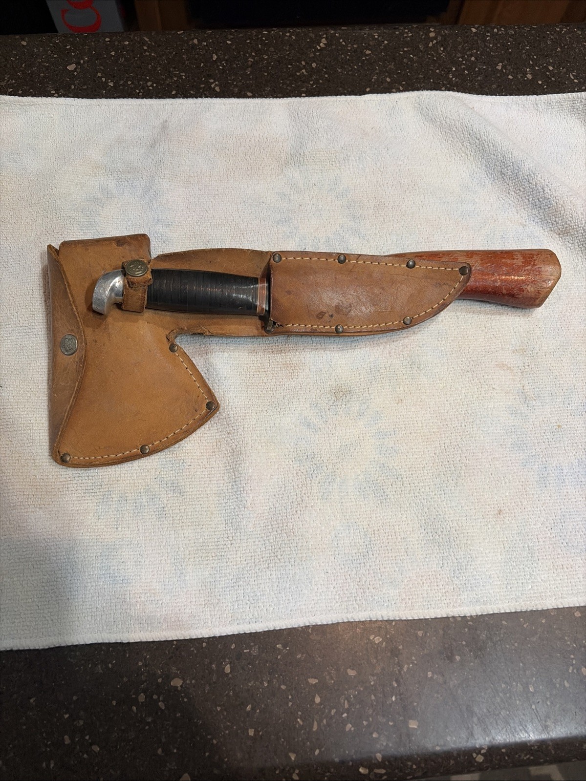 Vintage Boy Scout Plumb & Western Hatchet Knife Set BSA