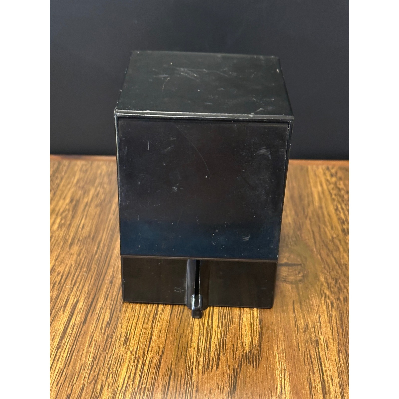 Vintage Adam's family Little Black Box Mechanical Coin Bank Made in Japan