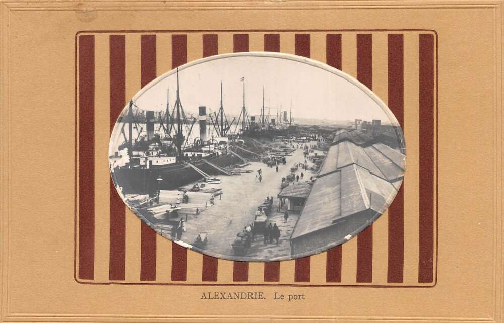 Alexandrie Alexandria Egypt Le Port Ships at Dock Real Photo Postcard AA108439 Alexandrie Alexandria Egypt Le Port Ships at Dock Real Photo Postcard AA108439