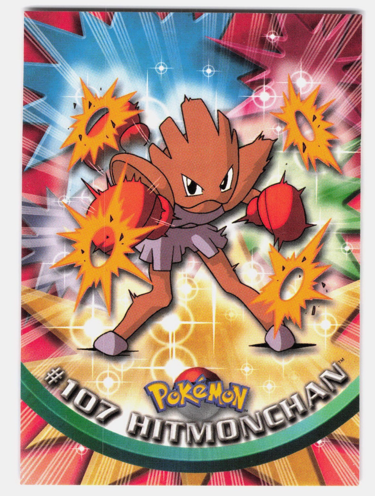 Hitmonchan Base Topps Pokemon TV Animation Edition Series 2 107 NM Hitmonchan Base Topps Pokemon TV Animation Edition Series 2 107 NM