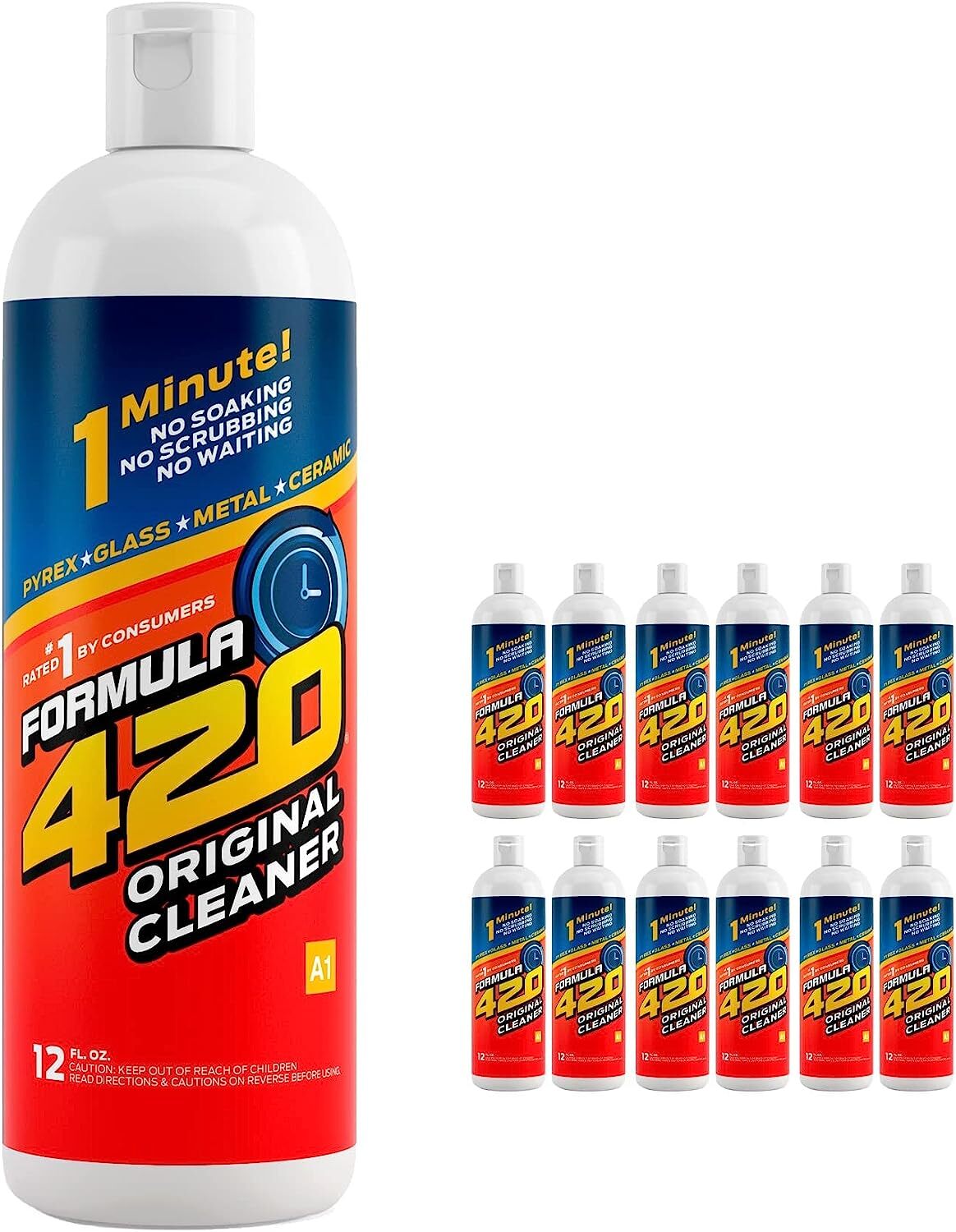 4 Pack Formula 420 Original Cleaner Glass Cleaner 12 oz 4 Bottle 4 Pack Formula 420 Original Cleaner Glass Cleaner 12 oz 4 Bottle