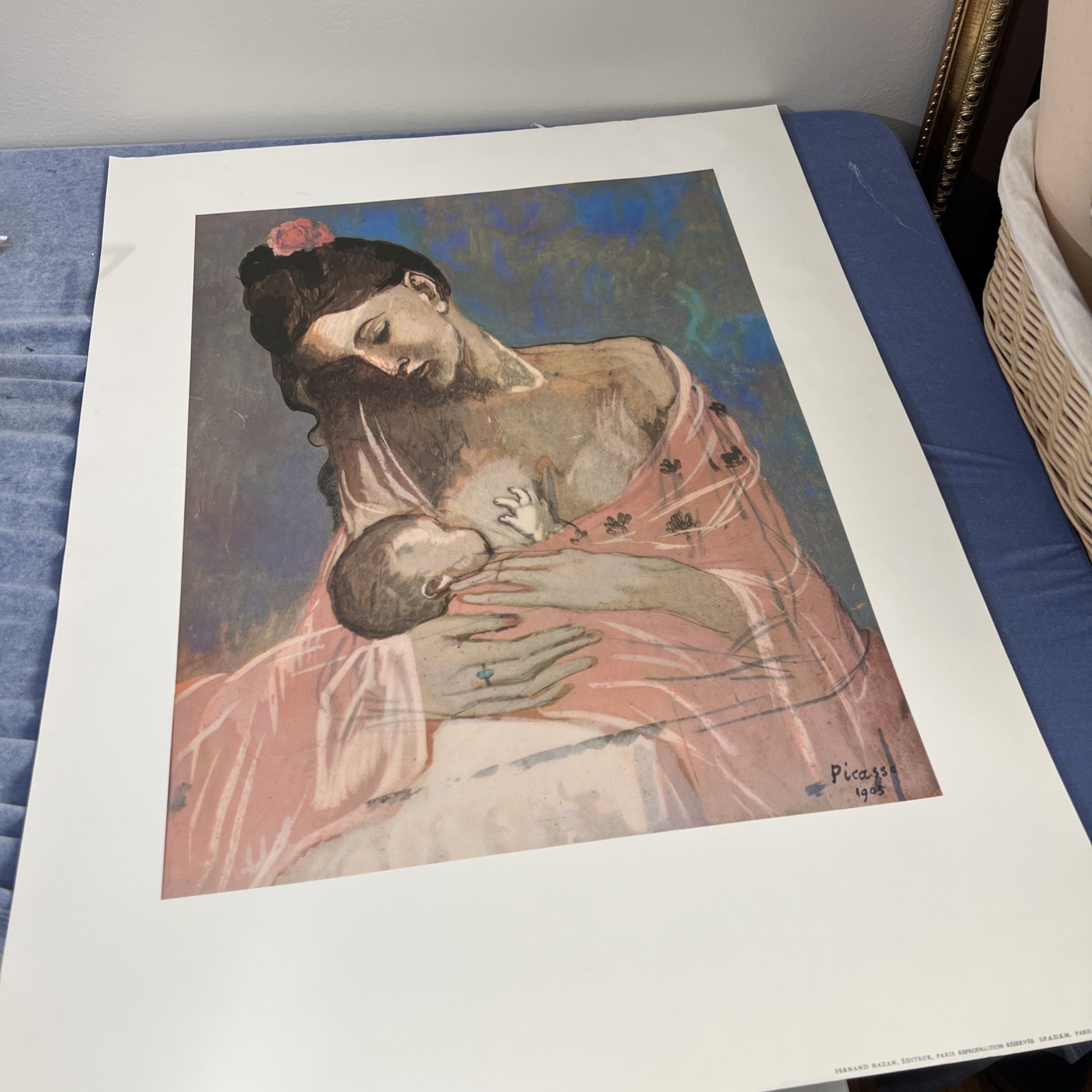 Picasso Maternite 1905 Fernand Hazan Paris French Art Print 31.5x23.5