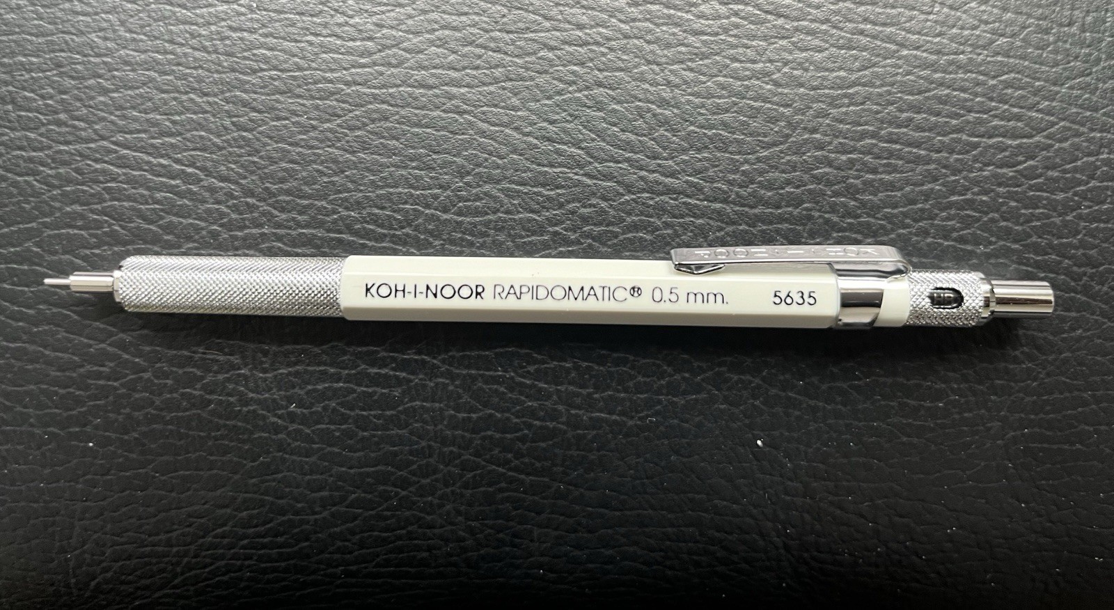 Vintage New Koh-I-Noor Rapidomatic 5635 0.5 mm White Barrel Mechanical Pencil Vintage New Koh-I-Noor Rapidomatic 5635 0.5 mm White Barrel Mechanical Pencil