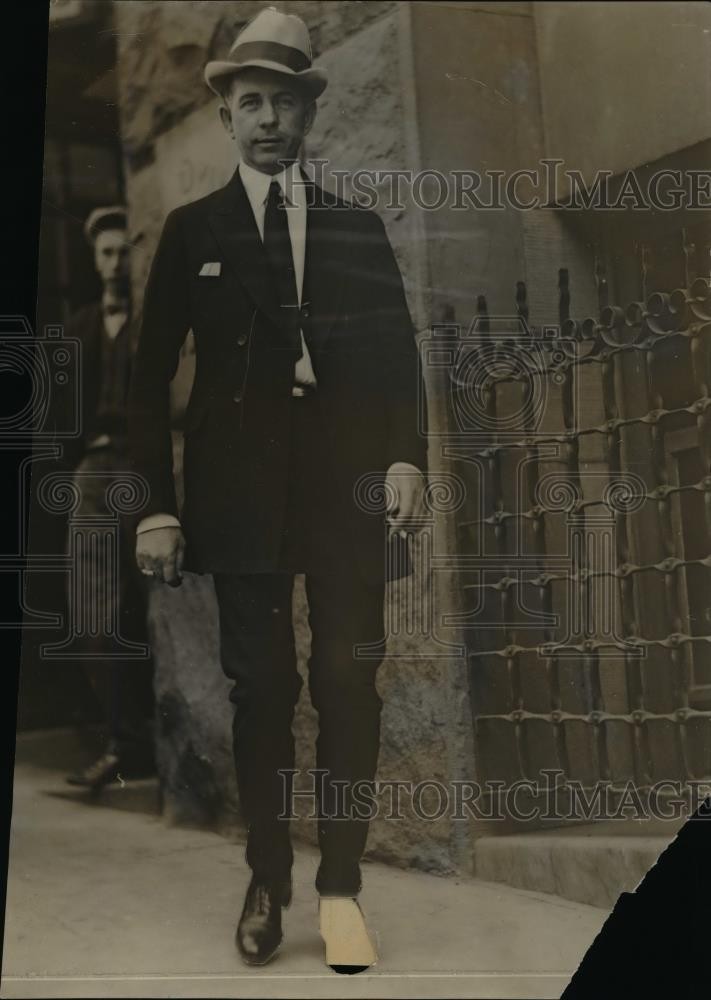 1924 Press Photo Jack Kearns manager of boxer Jack Dempsey arrested in LA